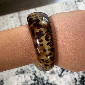 Leopard Wide Bangle